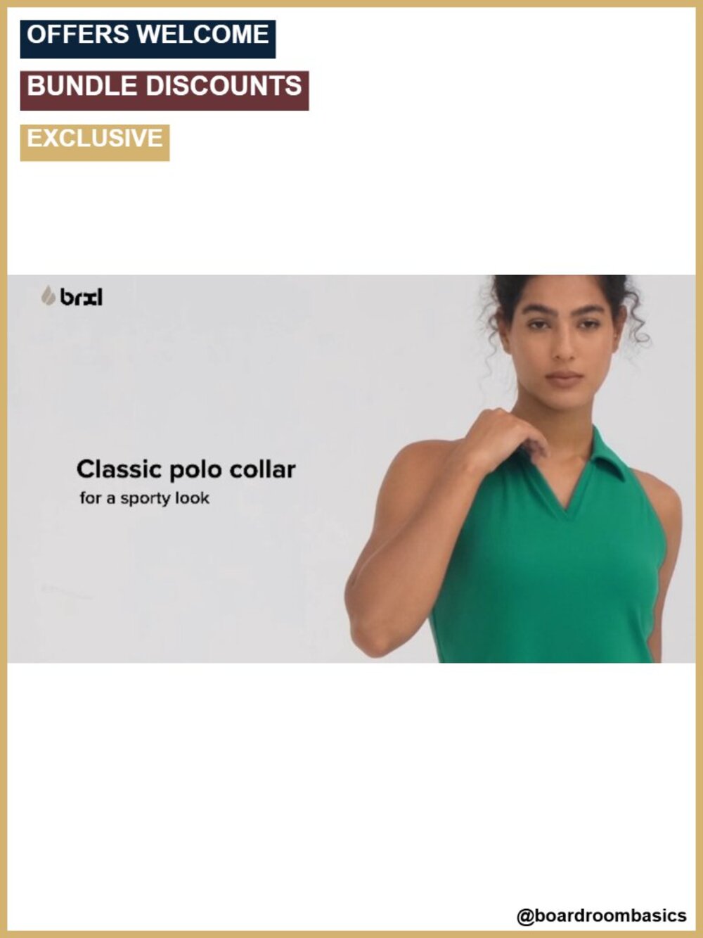 Women's Golf Dress with Shorts, Built-in Bra, Pockets, Racerback, Polo Collar, - Picture 6 of 6